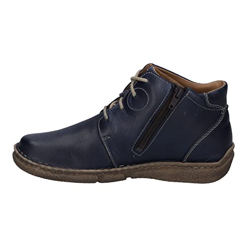 Josef Seibel Damen Schnürstiefeletten Neele 46,Weite G (Normal),Wechselfußbett,uebergangsschuhe,uebergangsstiefel,Boots,Blau (Ocean),37 EU von Josef Seibel