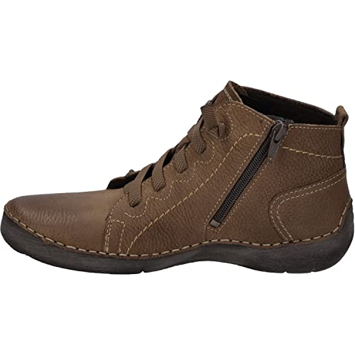 Josef Seibel Damen Schnürstiefeletten Fergey 86,Weite G (Normal),Wechselfußbett,Booties,halbstiefel,Kurzstiefel,Braun (Castagne),43 EU von Josef Seibel