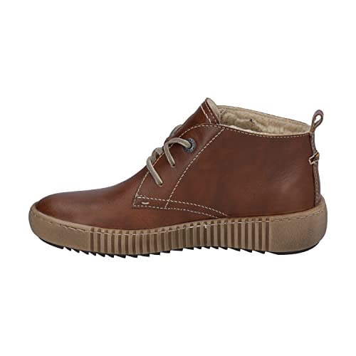 Josef Seibel Damen Schnürstiefeletten Maren 02,Weite G (Normal),Wechselfußbett,Winterschuhe,gefüttert,Stiefel,Bootee,Braun (Brandy),38 EU von Josef Seibel