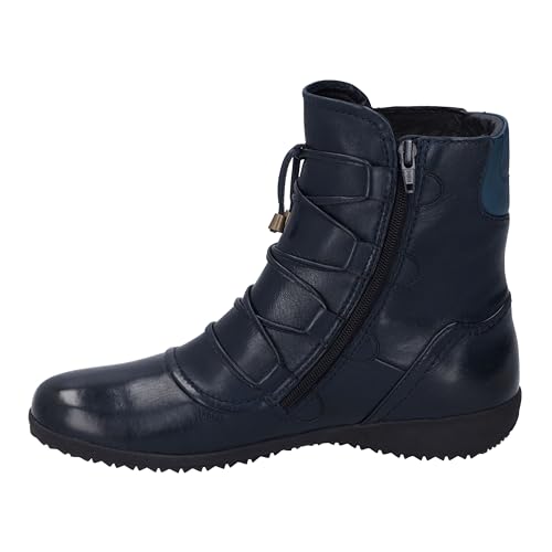 Josef Seibel Damen Schnürstiefeletten Naly 62,Weite G (Normal),Stiefel,Bootee,Booties,halbstiefel,Kurzstiefel,Blau (Ocean-Kombi),40 EU von Josef Seibel