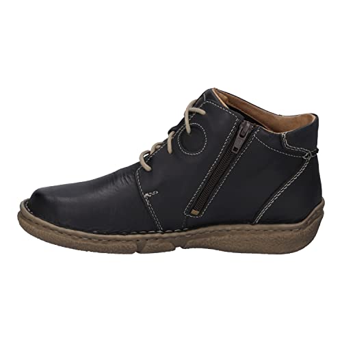 Josef Seibel Damen Schnürstiefeletten Neele 46,Weite G (Normal),Wechselfußbett,uebergangsstiefel,schnürboots,Boots,Grau (Titan),43 EU von Josef Seibel