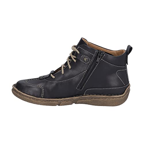 Josef Seibel Damen Schnürstiefeletten Neele 52,Weite G (Normal),Wechselfußbett,Kurzstiefel,uebergangsschuhe,schwarz,44 EU von Josef Seibel