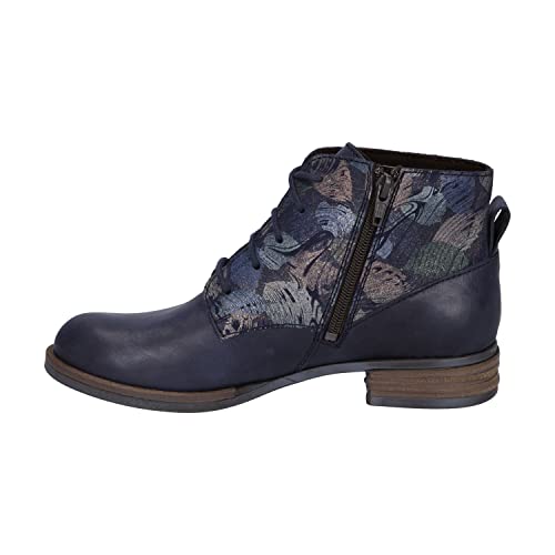 Josef Seibel Damen Schnürstiefeletten Sanja 10,Weite G (Normal),Wechselfußbett,kurzstiefel,uebergangsschuhe,Blau (ocean-kombi),42 EU von Josef Seibel