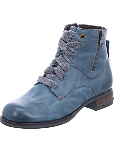 Josef Seibel Damen Schnürstiefeletten Sanja 11,Weite G (Normal),Wechselfußbett,uebergangsstiefel,schnürboots,boots,Blau (azur),45 EU von Josef Seibel