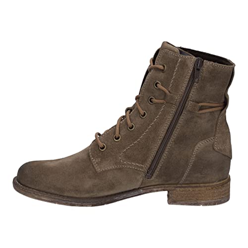 Josef Seibel Damen Schnürstiefeletten Sienna 70,Weite G (Normal),Wechselfußbett,halbstiefel,Kurzstiefel,uebergangsschuhe,Beige (Taupe),44 EU von Josef Seibel