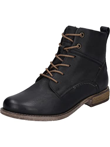 Josef Seibel Damen Schnürstiefeletten Sienna 95,Weite G (Normal),Wechselfußbett,Stiefel,Bootee,Booties,halbstiefel,schwarz,37 EU von Josef Seibel