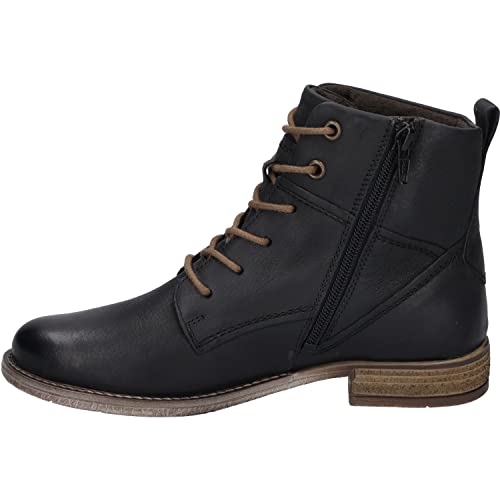 Josef Seibel Damen Schnürstiefeletten Sienna 95,Weite G (Normal),Wechselfußbett,halbstiefel,kurzstiefel,schwarz,41 EU von Josef Seibel