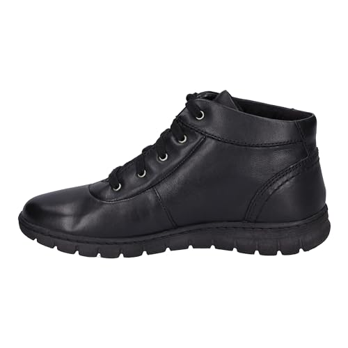 Josef Seibel Damen Schnürstiefeletten Steffi 53,Weite G (Normal),Wechselfußbett,wasserdicht,schnürboots,Boots,Stiefel,schwarz,36 EU von Josef Seibel