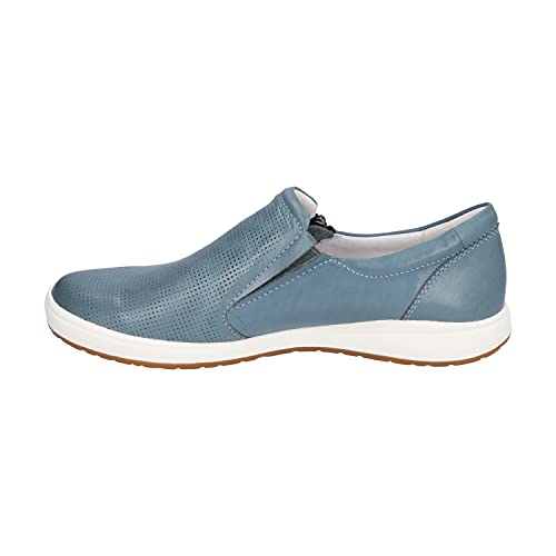 Josef Seibel Damen Slipper Caren 22,Weite G (Normal),Wechselfußbett,Halbschuhe,Schlupfschuhe,schluepfschuhe,Loafer,Woman,Blau (Azur),44 EU von Josef Seibel