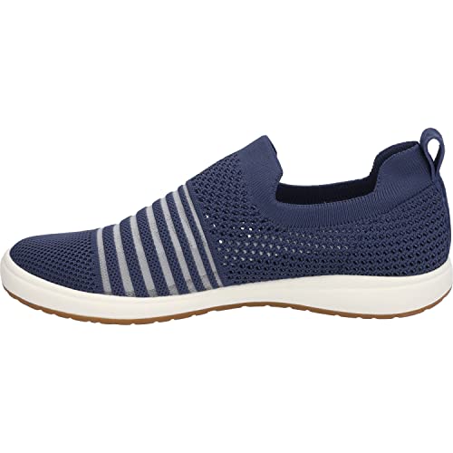 Josef Seibel Damen Slipper Caren 47,Weite G (Normal),Wechselfußbett,Slip-ons,freitzeitschuhe,offener einschlupf,Mokassins,blau,40 EU von Josef Seibel