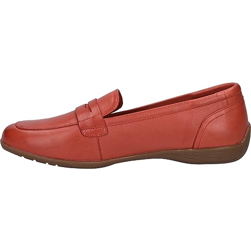 Josef Seibel Damen Slipper Fenja 22, Frauen Slip On,Weite G (Normal),schluepfschuhe,Loafer,College Schuhe,Businessschuhe,rot,43 EU von Josef Seibel