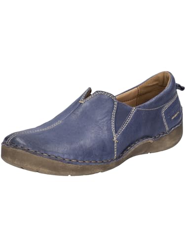 Josef Seibel Damen Slipper Fergey 70,Weite G (Normal),Wechselfußbett,Loafer,Slip-ons,freitzeitschuhe,offener einschlupf,Ocean,37 EU von Josef Seibel