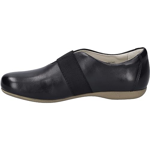 Josef Seibel Damen Slipper Fiona 81, Frauen Slip On,Weite G (Normal),freitzeitschuhe,offener einschlupf,Mokassins,Loafer,schwarz,45 EU von Josef Seibel