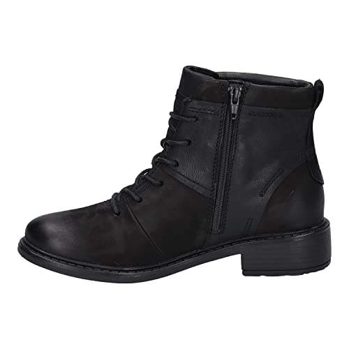 Josef Seibel Damen Schnürstiefeletten Selena 50,Weite G (Normal),Wechselfußbett,wasserdicht,Kurzstiefel,schwarz,39 EU von Josef Seibel