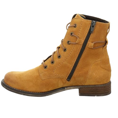 Josef Seibel Damen Stiefel Sienna 70, Frauen Schnürstiefel, combat schnürung gefüttert lady ladies feminin elegant,Orange(safran),37 EU / 4 UK von Josef Seibel