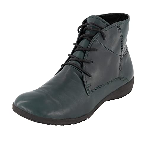 Josef Seibel Damen Stiefeletten Naly 09, Frauen Schnürstiefelette, freizeit stiefel chukka boot halbstiefel gefüttert,Türkis(petrol),38 EU / 5 UK von Josef Seibel