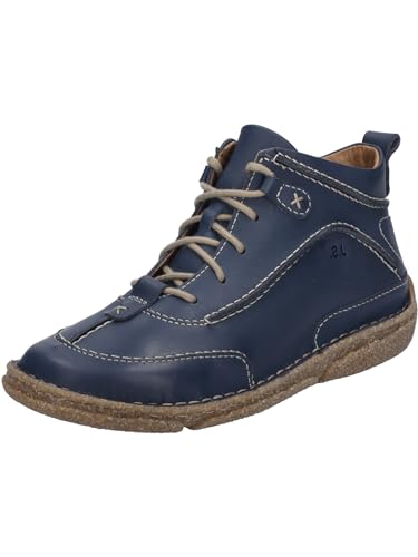 Josef Seibel Damen Schnürstiefeletten Neele 52,Weite G (Normal),Wechselfußbett,uebergangsschuhe,uebergangsstiefel,Boots,Blau (Ocean),38 EU von Josef Seibel