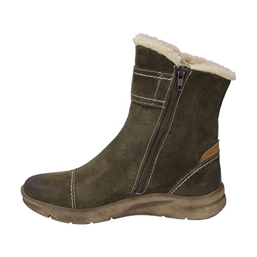 Josef Seibel Damen Winterstiefel Conny 01,Weite G (Normal),Wechselfußbett,Boots,Winterschuhe,uebergangsstiefel,Grün (moos-Kombi),40 EU von Josef Seibel