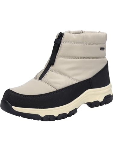 Josef Seibel Damen Winterstiefel Davos 53,Weite G (Normal),Wechselfußbett,wasserdicht,Outdoorschuhe,Boots,schwarz-Offwhite,41 EU von Josef Seibel