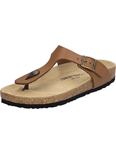 Josef Seibel Damen Zehentrenner Bianca 02, Frauen Sandalen,Weite G (Normal),freizeitschuhe,offene schuhe,strandschuhe,Braun (cognac),40 EU von Josef Seibel