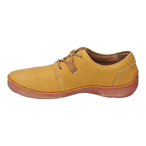 Josef Seibel Damen sportliche Schnürer Fergey 91,Weite G (Normal),lose Einlage,straßenschuhe,Freizeitschuhe,Lady,Orange (Safran-Kombi),37 EU / 4 UK von Josef Seibel