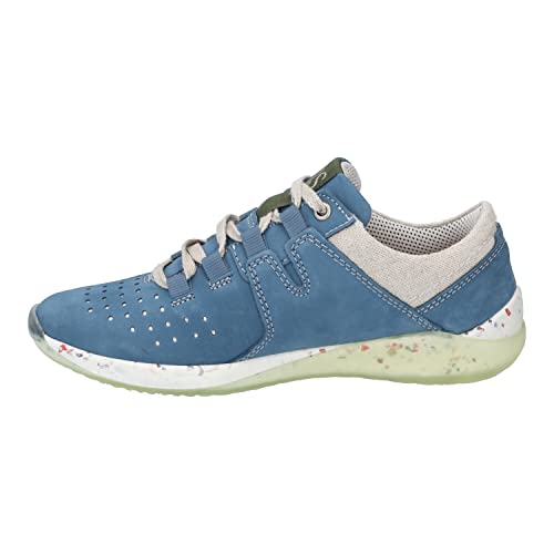 Josef Seibel Damen sportliche Schnürer Ricky 18,Weite G (Normal),lose Einlage,Freizeitschuhe,weiblich,Ladies,Women's,Blau (blau-Kombi),38 EU / 5 UK von Josef Seibel