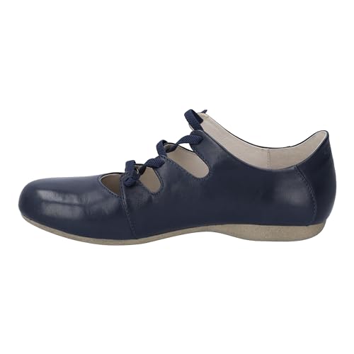 Josef Seibel Damen Riemchenballerinas Fiona 04, Frauen Flats,Weite G (Normal),Sommerschuhe,Ballerina-Schuhe,Ballett-Schuhe,Ocean,38 EU von Josef Seibel