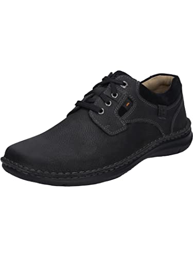 Josef Seibel Herren Low-Top Sneaker Anvers 36,Weite K (Extra weit),Wechselfußbett,Laufschuhe,schnürschuhe,schnürer,schwarz / 100,42 EU von Josef Seibel