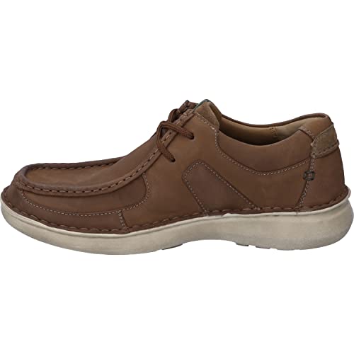 Josef Seibel Herren Bequemschuhe Alan 06,Weite K (Extra weit),Wechselfußbett,Schnuerer,straßenschuhe,Schnuerung,Braun (Tabak-Kombi),43 EU von Josef Seibel