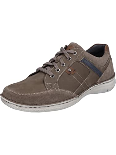 Josef Seibel Herren Low-Top Sneaker Anvers 42,Weite K (Extra weit),Wechselfußbett,Laufschuhe,schnürschuhe,Braun (Vulcano-Kombi),43 EU von Josef Seibel
