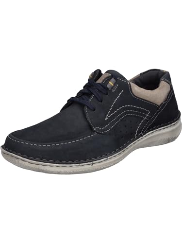 Josef Seibel Herren Bequemschuhe Anvers 91,Weite K (Extra weit),Wechselfußbett,lace-up Shoes,Low-tie,Komfortschuhe,Indigo-Kombi,49 EU von Josef Seibel