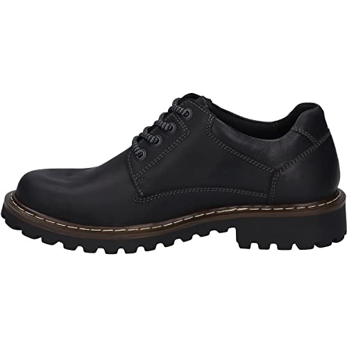 Josef Seibel Herren Bequemschuhe Chance 59,Weite G (Normal),Wechselfußbett,wasserdicht,schnürschuhe,schnürer,flexibel,schwarz,45 EU von Josef Seibel