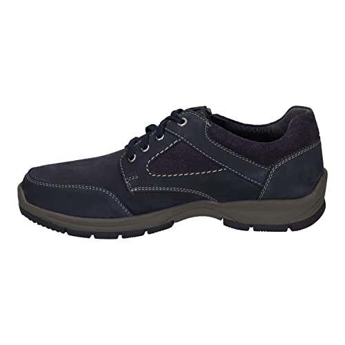 Josef Seibel Herren Low-Top Sneaker Lenny 54,Weite K (Extra weit),Wechselfußbett,wasserdicht,Turnschuhe,Laufschuhe,Blau (Indigo-Kombi),46 EU von Josef Seibel