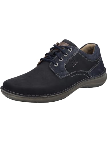 Josef Seibel Herren Bequemschuhe New Anvers 06,Weite K (Extra weit),Wechselfußbett,Schnuerschuhe,Schnuerer,Low-tie,dunkelblau,39 EU von Josef Seibel