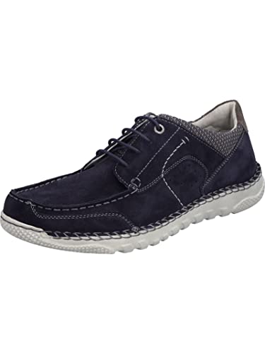 Josef Seibel Herren Bequemschuhe Wilson 10,Weite H (Weit),Wechselfußbett,Halbschuhe,schnürschuhe,schnürer,Low-tie,Blau (Ocean-Kombi),41 EU von Josef Seibel