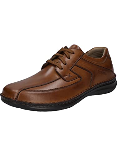 Josef Seibel Herren Businessschuhe Anvers 08,Weite K (Extra weit),Wechselfußbett,schnürschuhe,schnürer,Anzugschuhe,Braun (Cognac),41 EU von Josef Seibel