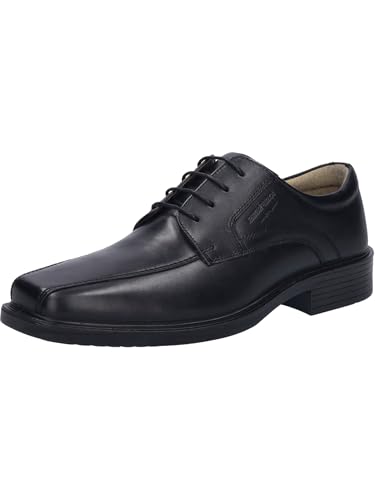 Josef Seibel Herren Businessschuhe Elliot.01,Weite G (Normal),Wechselfußbett,straßenschuhe,Strassenschuhe,Schnuerung,schwarz,42 EU von Josef Seibel
