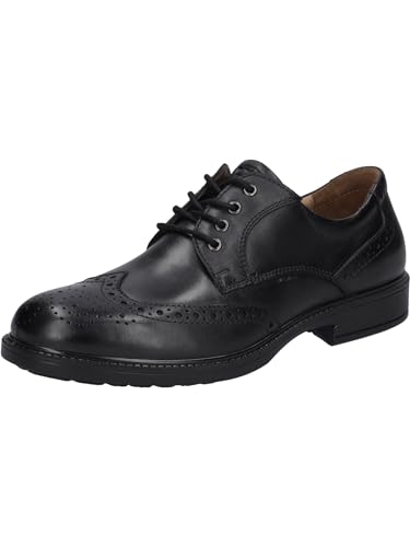 Josef Seibel Herren Businessschuhe Harry 07,Weite G 1/2 (Normal),Wechselfußbett,Anzugschuhe,Derby schnürung,Office,schwarz,45 EU von Josef Seibel