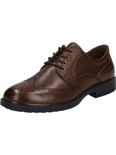 Josef Seibel Herren Businessschuhe Harry 07,Weite G 1/2 (Normal),Wechselfußbett,schnürer,Anzugschuhe,Derby schnürung,Cognac,41 EU von Josef Seibel