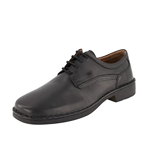 Josef Seibel Herren Businessschuhe Talcott | Extra weit (K) | Leder | Schnuerung | lace-up Shoes | Low-tie | Halbschuhe,Schwarz Glattleder,43 EU von Josef Seibel