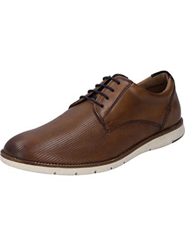 Josef Seibel Herren Businessschuhe Tyler 09,Weite G (Normal),Wechselfußbett,klassisch,elegant,Schnuerschuhe,Low-tie,Braun (Camel-Kombi),41 EU von Josef Seibel
