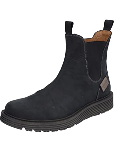 Josef Seibel Herren Chelsea Boots Cooper 01,Weite G (Normal),Wechselfußbett,schlupfstiefel,flach,stiefel,bootee,schwarz-kombi,46 EU von Josef Seibel