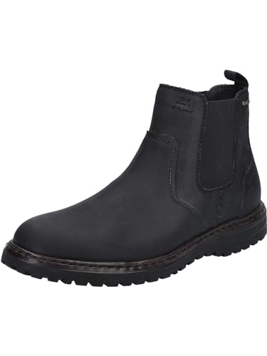 Josef Seibel Herren Chelsea Boots Erroll 51,Weite G (Normal),Wechselfußbett,wasserdicht,Schlupfstiefel,Bootee,Booties,schwarz,47 EU von Josef Seibel