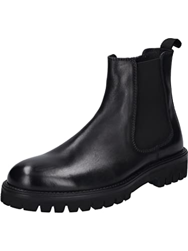 Josef Seibel Herren Chelsea Boots Romed 02,Weite G (Normal),Wechselfußbett,Kurzstiefel,uebergangsschuhe,schwarz,44 EU von Josef Seibel