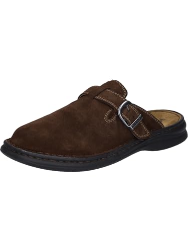 Josef Seibel Herren Clogs Madrid, Männer Slipper,Weite G (Normal),Backless Slipper,Mules,Gartenschuhe,Sommerschuhe,braun,49 EU von Josef Seibel