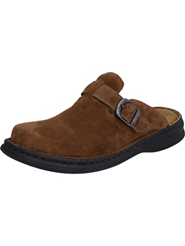 Josef Seibel Herren Clogs Madrid, Männer Slipper,Weite G (Normal),Gartenschuhe,Sommerschuhe,sommerclogs,Pantoletten,Braun (Castagne),42 EU von Josef Seibel