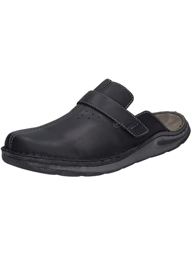 Josef Seibel Herren Clogs Maverick 18, Männer Slipper,Weite G (Normal),schluepfschuhe,Slides,Slip-ons,Backless Slipper,schwarz,40 EU von Josef Seibel
