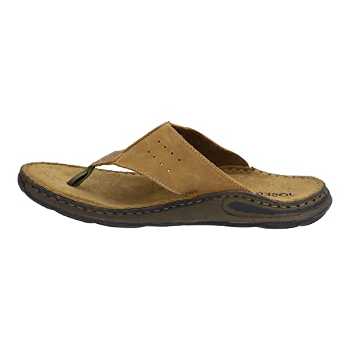 Josef Seibel Herren Zehentrenner Maverick 05, Männer Sandalen,Weite G (Normal),flip Flops,Sandaletten,leicht,Sommer,Braun (Castagne),47 EU von Josef Seibel