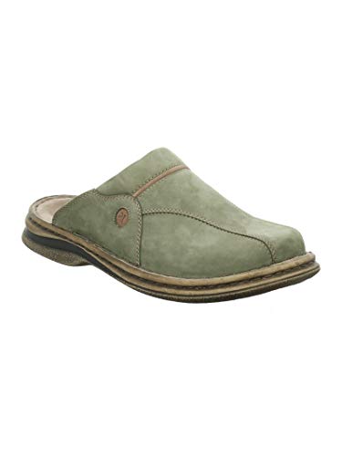 Josef Seibel Herren Hausschuhe Klaus., Männer Pantoffeln,Clogs,Slipper,Leder,Freizeitschuhe,Slip-ons,Hausschuhe,Pantoffeln,Olivgruen,45 EU / 10 UK von Josef Seibel