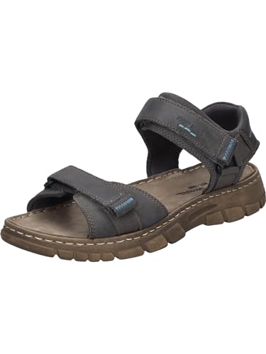 Josef Seibel Herren Klassische Sandalen Brendan 01,Weite G (Normal),Sandaletten,klettsandalen,bequem,Sommerschuhe,Asphalt,40 EU von Josef Seibel